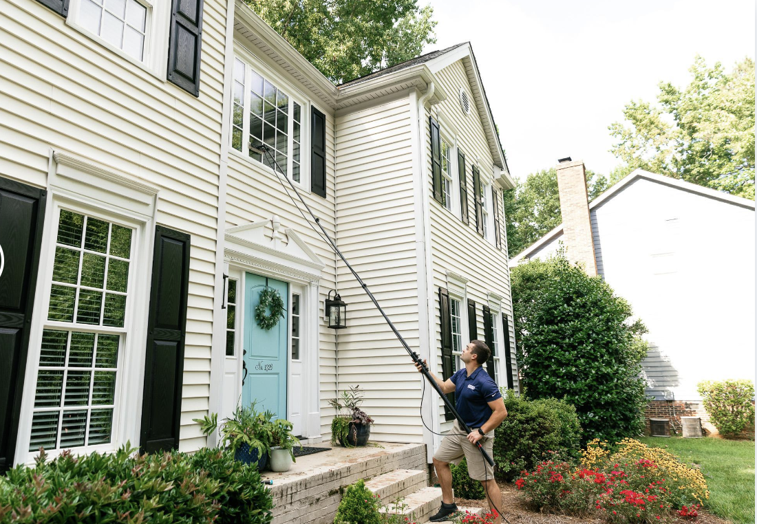 exterior cleaning after