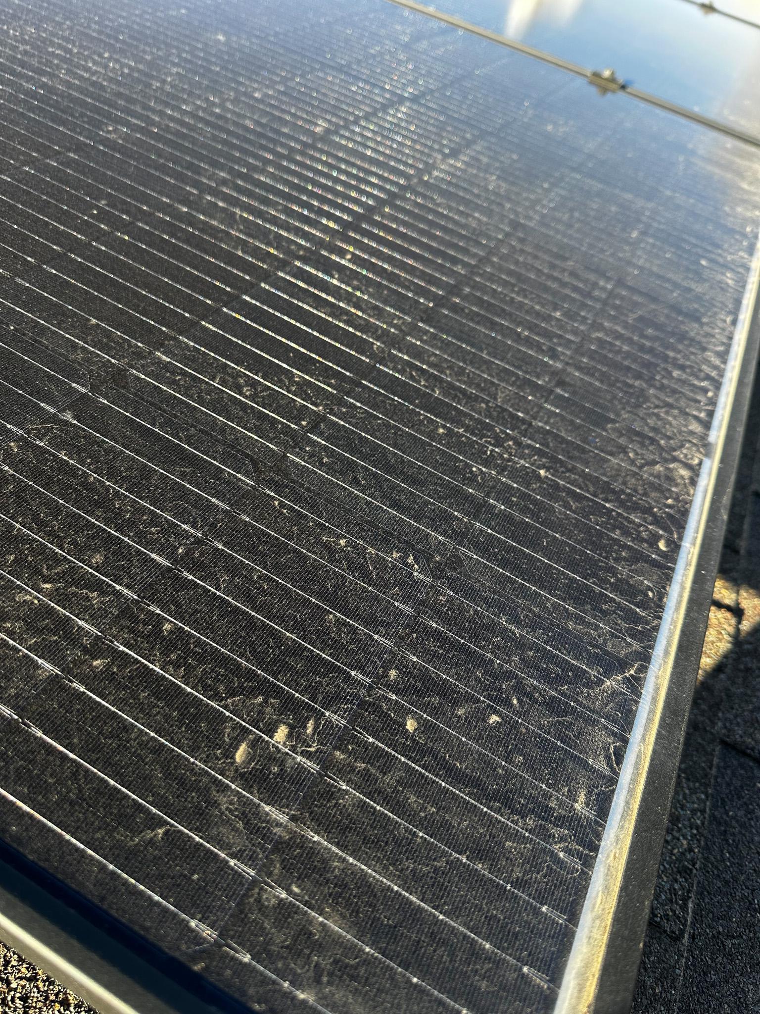 dirty solar panel