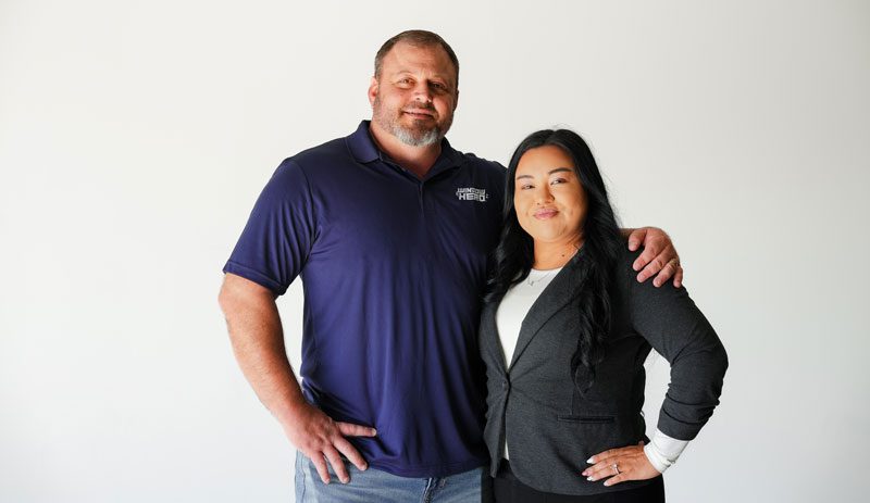 Window Hero Frisco Owner Chad Taylor & Lilliana Aranda